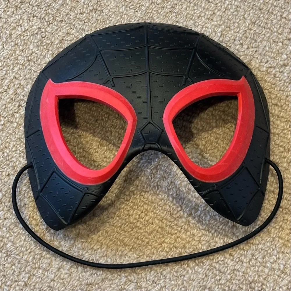 Kids Youth Black Spider Man Costume Face Mask Halloween Superhero Marvel